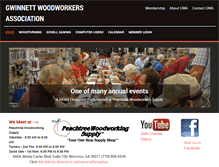 Tablet Screenshot of gwinnettwoodworkers.com